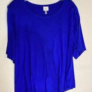 Cato Women's Royal Blue Short Sleeve Tee